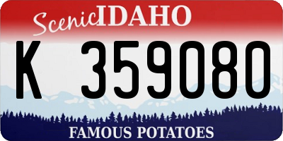 ID license plate K359080