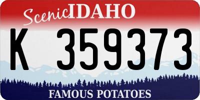 ID license plate K359373