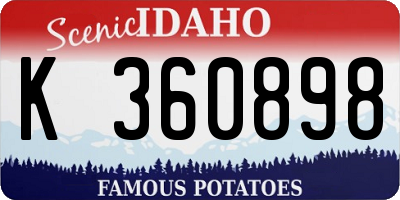 ID license plate K360898