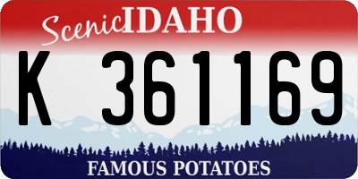 ID license plate K361169