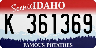 ID license plate K361369