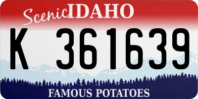 ID license plate K361639