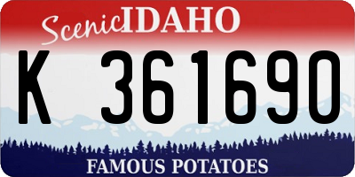 ID license plate K361690