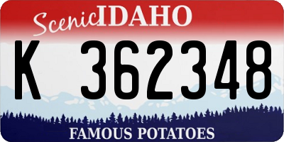 ID license plate K362348