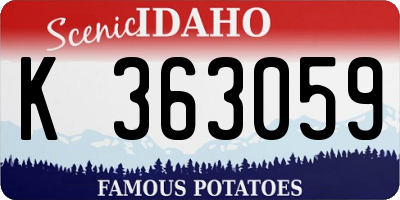 ID license plate K363059