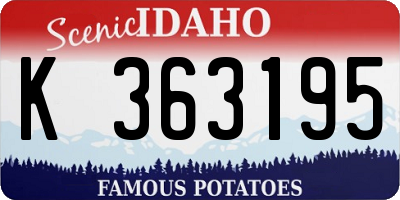 ID license plate K363195