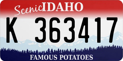 ID license plate K363417