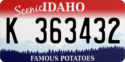 ID license plate K363432