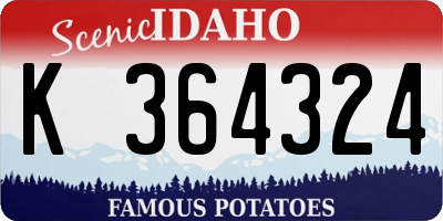 ID license plate K364324
