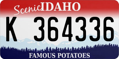 ID license plate K364336