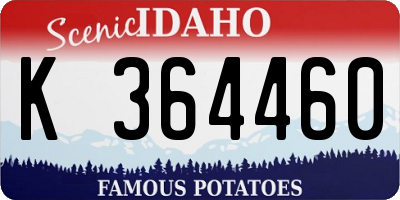 ID license plate K364460