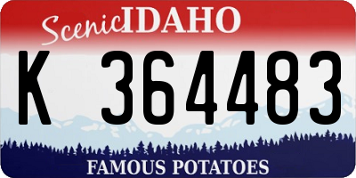 ID license plate K364483