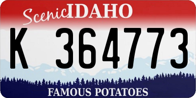 ID license plate K364773