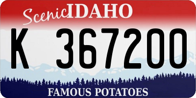 ID license plate K367200