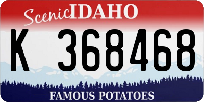 ID license plate K368468