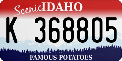 ID license plate K368805
