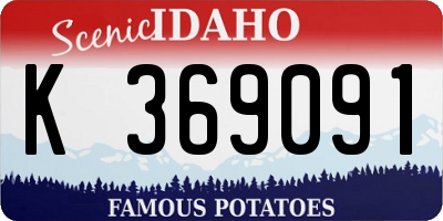 ID license plate K369091