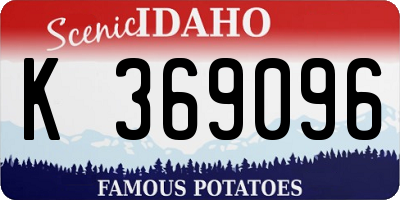 ID license plate K369096