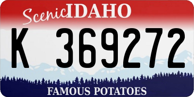 ID license plate K369272
