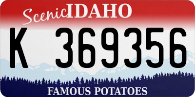 ID license plate K369356