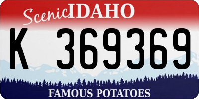 ID license plate K369369