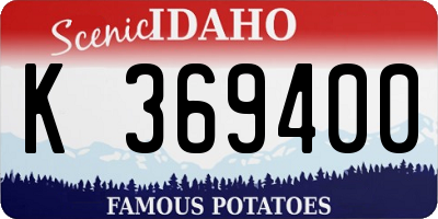 ID license plate K369400