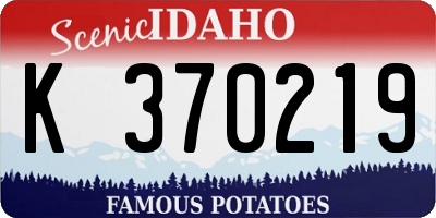 ID license plate K370219