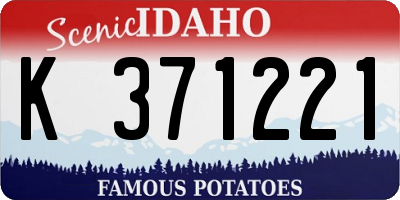 ID license plate K371221
