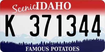ID license plate K371344