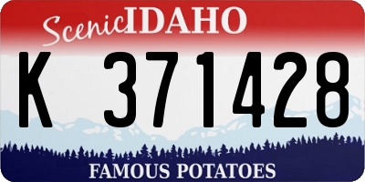 ID license plate K371428