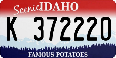 ID license plate K372220