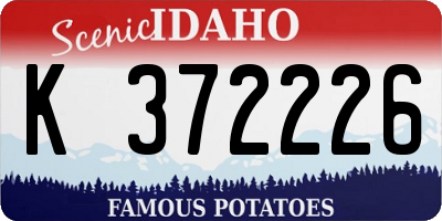 ID license plate K372226