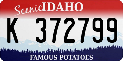 ID license plate K372799