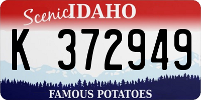 ID license plate K372949