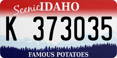 ID license plate K373035