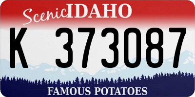 ID license plate K373087
