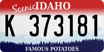 ID license plate K373181