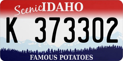 ID license plate K373302