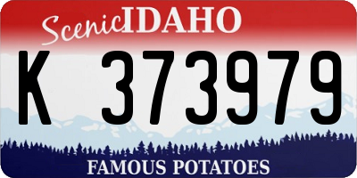 ID license plate K373979