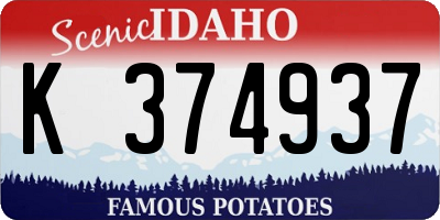 ID license plate K374937