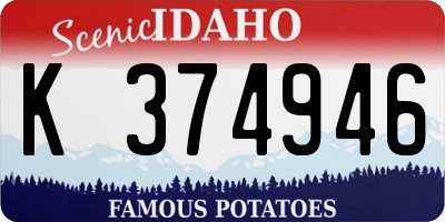 ID license plate K374946