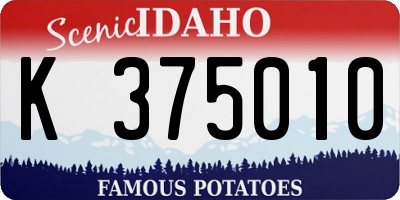 ID license plate K375010