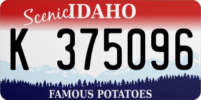 ID license plate K375096