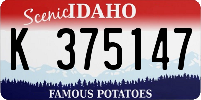 ID license plate K375147