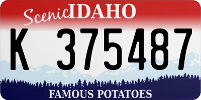 ID license plate K375487