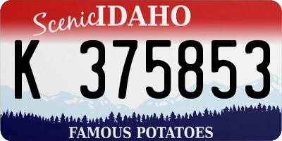 ID license plate K375853