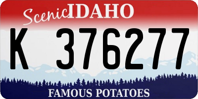 ID license plate K376277