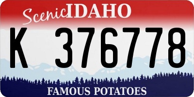 ID license plate K376778