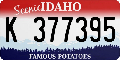 ID license plate K377395