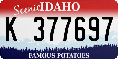 ID license plate K377697